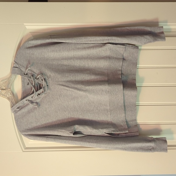 SO Tops - So Lounge Life Cropped Hooded Sweatshirt